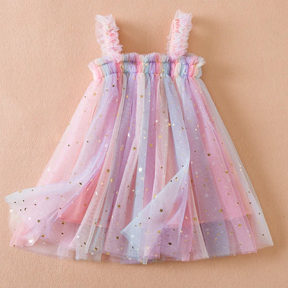 Girls Butterfly Tulle Dress (Age 9M-5YRS) Pink