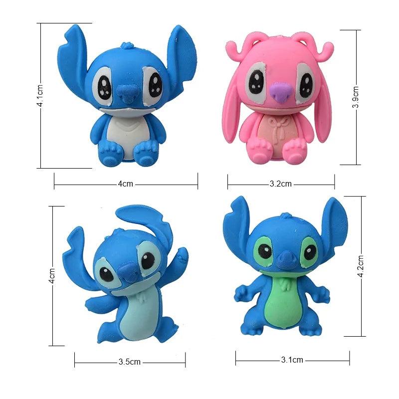 Blind Box Figures - Labubu & Pokémon Erasers- 32 Pack