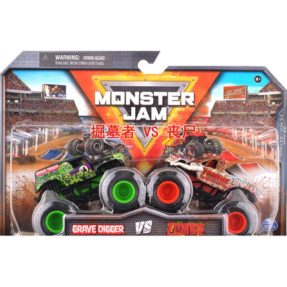 Monster Mutt Monster Jam Grave Digger 1:64 Scale Die Cast Alloy Truck Toys Monster Jam Grave Digger Monster Truck Boys Off-Road Fluorescent Yellow