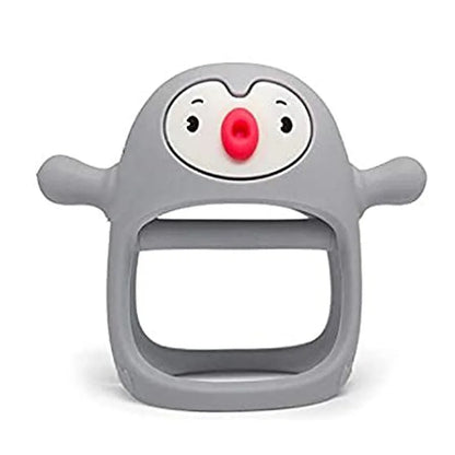 Smily Mia Penguin Silicone Teether Gray