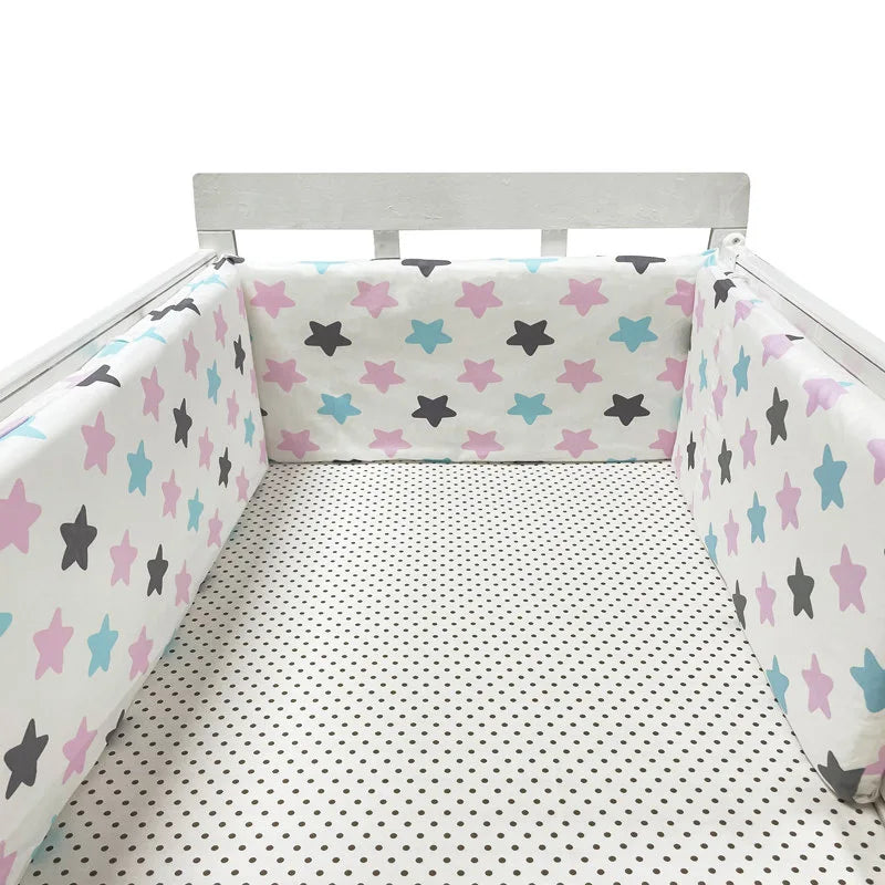 Baby Bumper Washable Crib Protector Green
