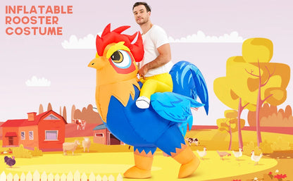 Adult Unicorn Rooster Inflatable Costume