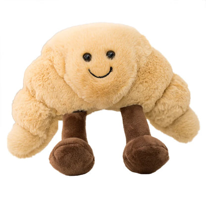 Cute Plush Croissant Toast Bread Stuffed Toy - 16-28cm