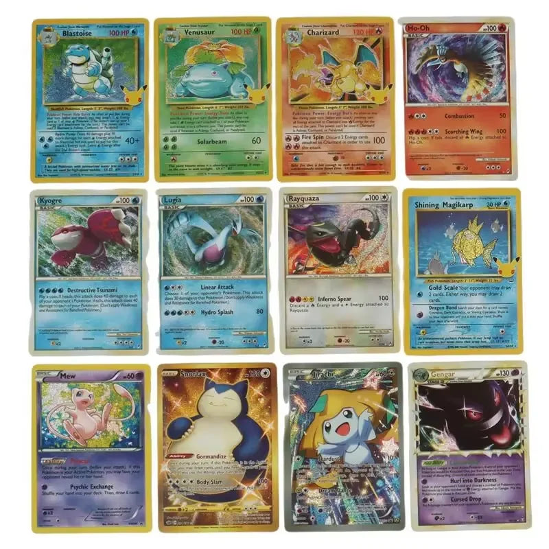 60-100Pcs English Pokemon Cards GX Tag Team 1996 Vmax EX V Mega Vstar Trainer Shining Game Battle Carte Trading Collection Cards