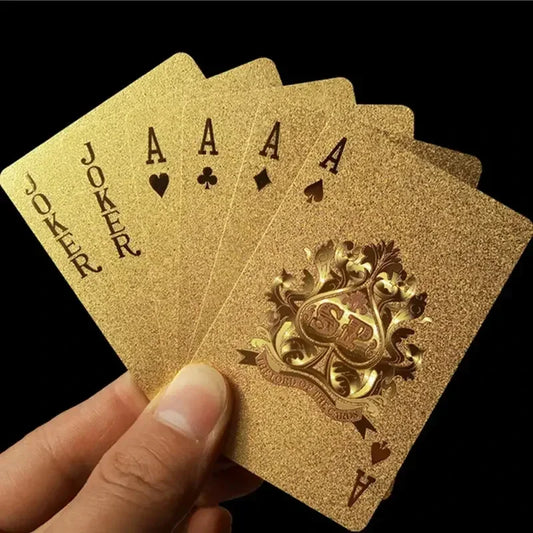 24K Gold Poker Playing Cards Deck