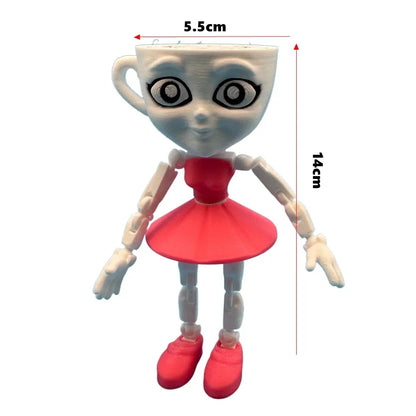 Upgraded Tung Tung Tung Sahur Figurine Ballerina Cappuccino Action Figure Tralalero Tralala Anime Figure Desk Ornament Toys Gift Multicolor Dancer