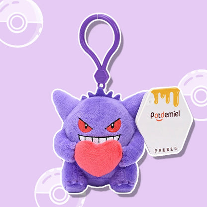 Cute Pokémon Plush Keychains Backpack Charms 8cm Gengar