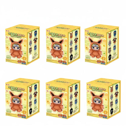 Naruto Beast Party Plush Keychain Blind Box, random 6pcs with box