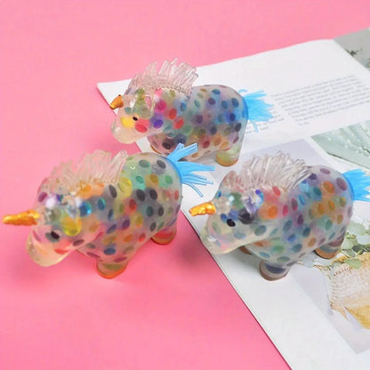Unicorn Stress Balls Fidget Ball Toy Colorful Gel Water