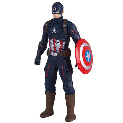 Avengers Superhero Action Figure – Spider‑Man / Iron Man / Hulk / Captain America | Movable Joints • Luminous Hand • Collectible Toy C