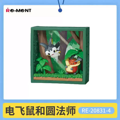 Re-Ment Pokémon Frame Deep Woods Mini Figure Blind Box – Forest Scene Collectibles | 6 Styles