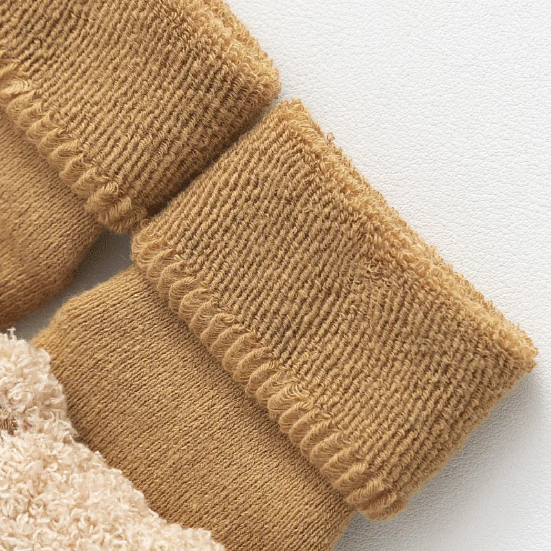 Baby Cotton Thick Bear Non-Slip Socks