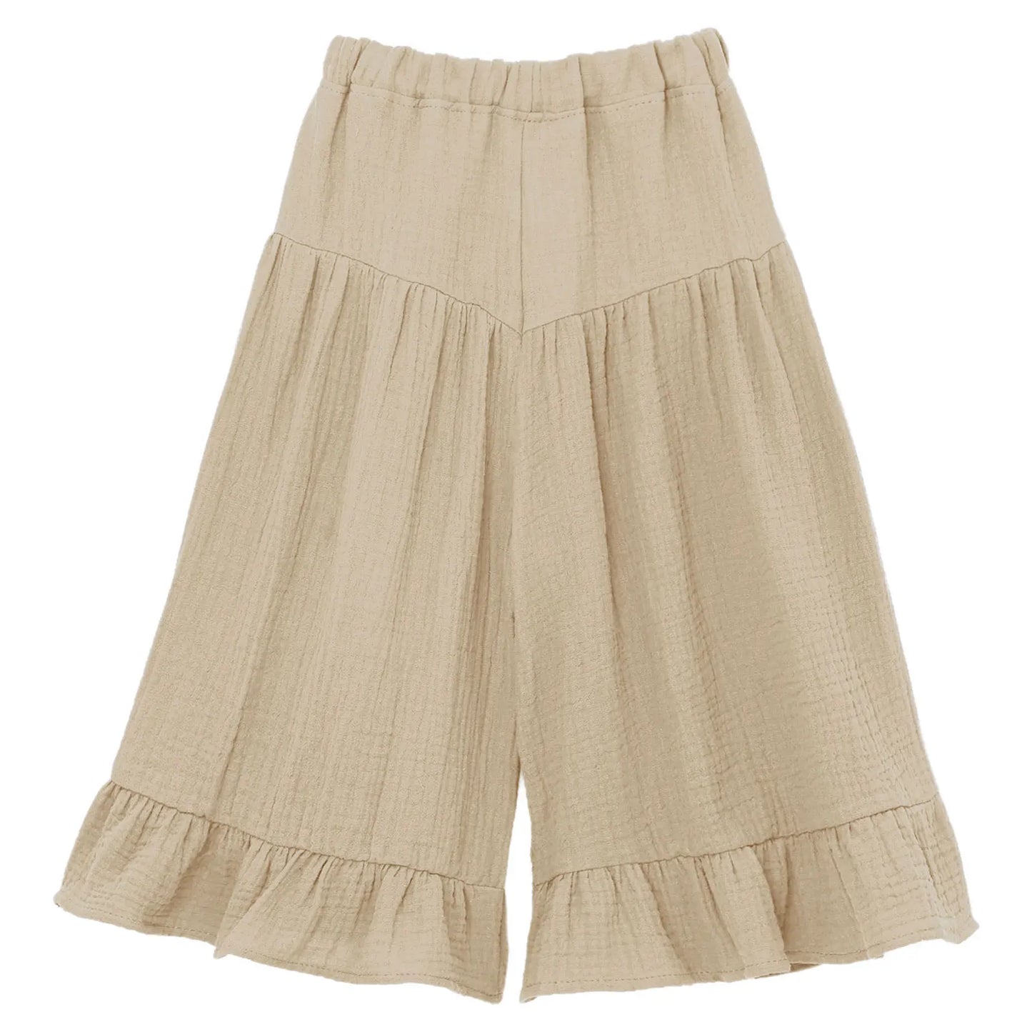 Girls Wide Leg Ruffled Trousers (Age 6M-8YRS)