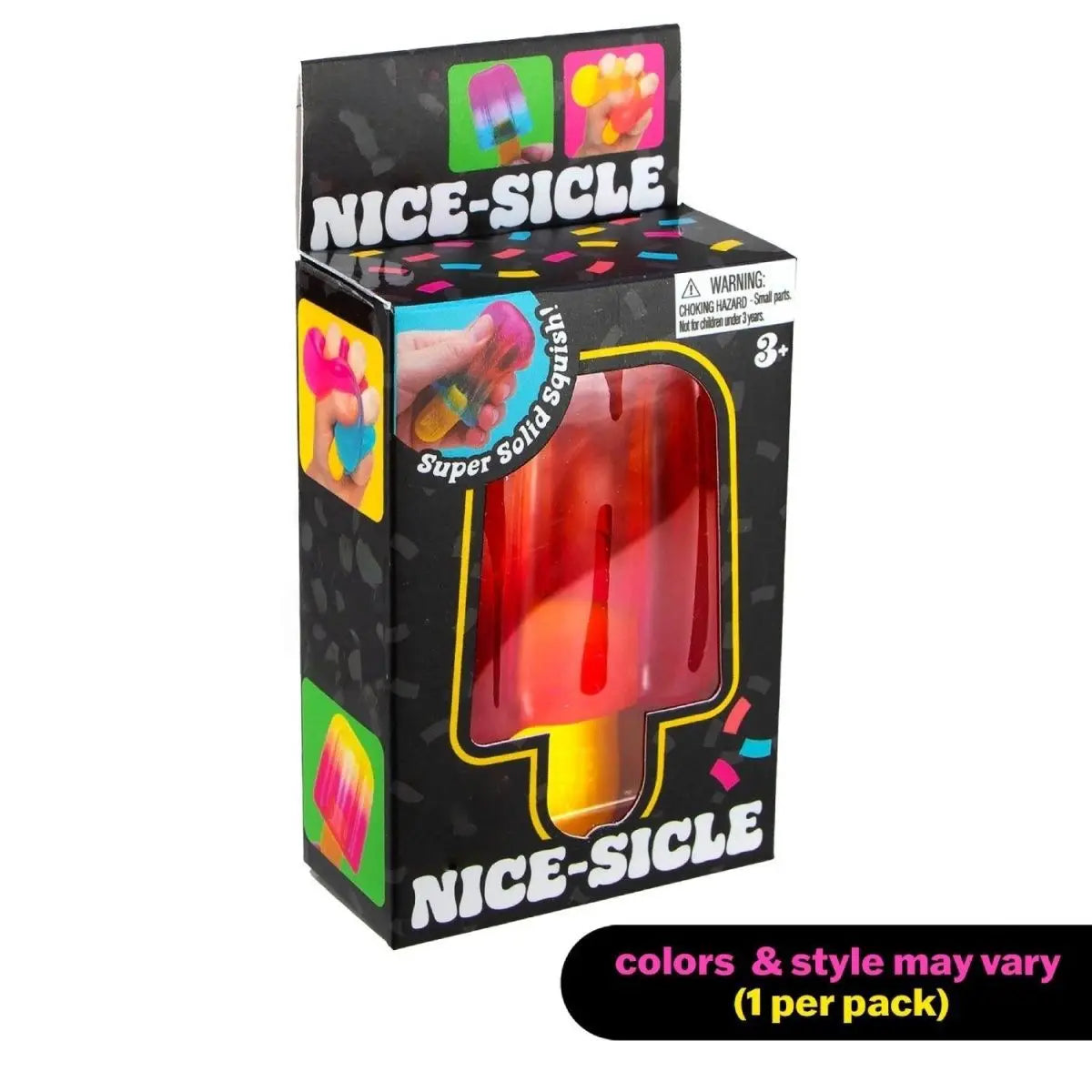 NeeDoh Nice‑Sicle – Super‑Solid Sensory Squishy Cube for Stress Relief & Focus