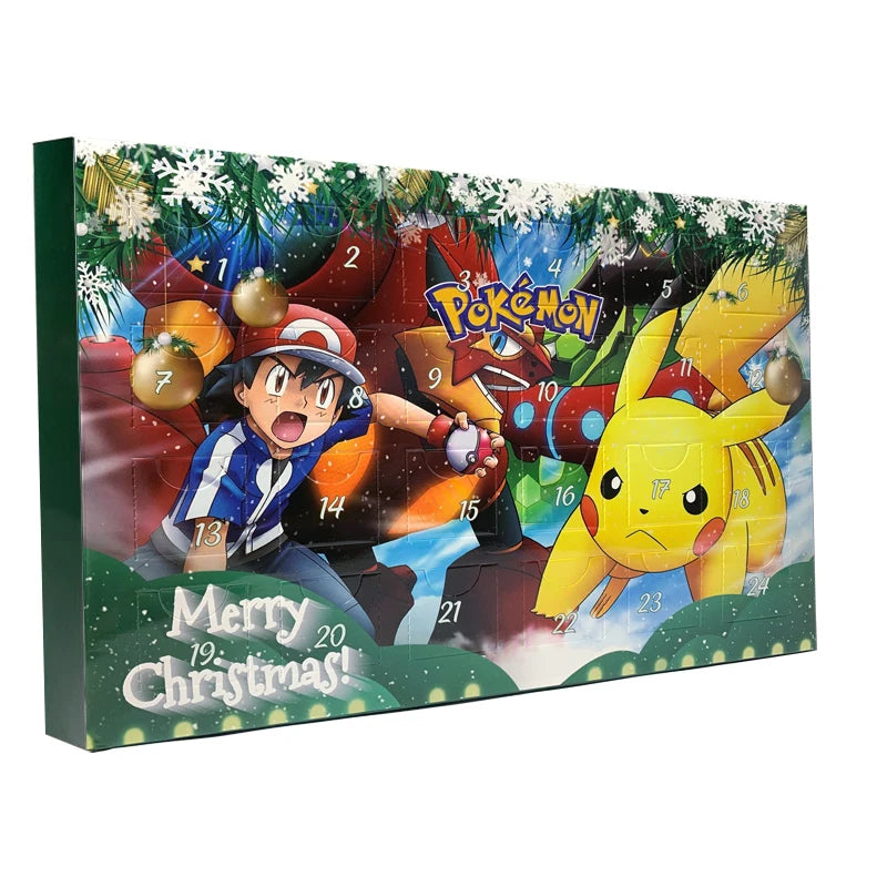 Pokémon Advent Calendar Box – 24-Piece Anime Figure Set | Pikachu, Charizard & More