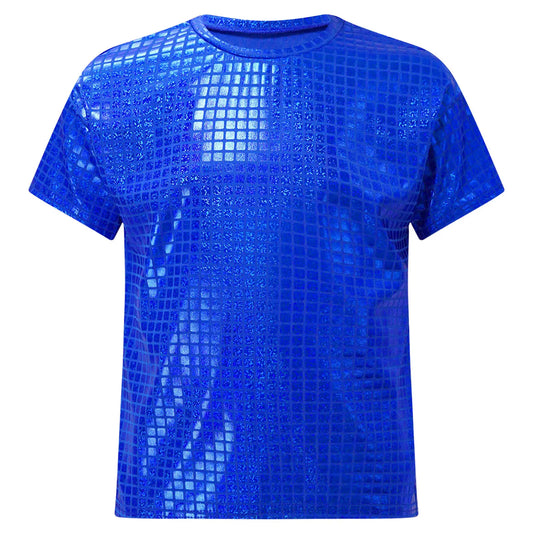 Girls/Boys Metallic Sequin T-shirt (Age 24M-16 YRS)