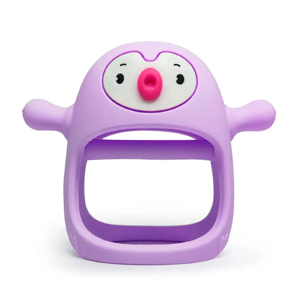 Smily Mia Penguin Silicone Teether Purple