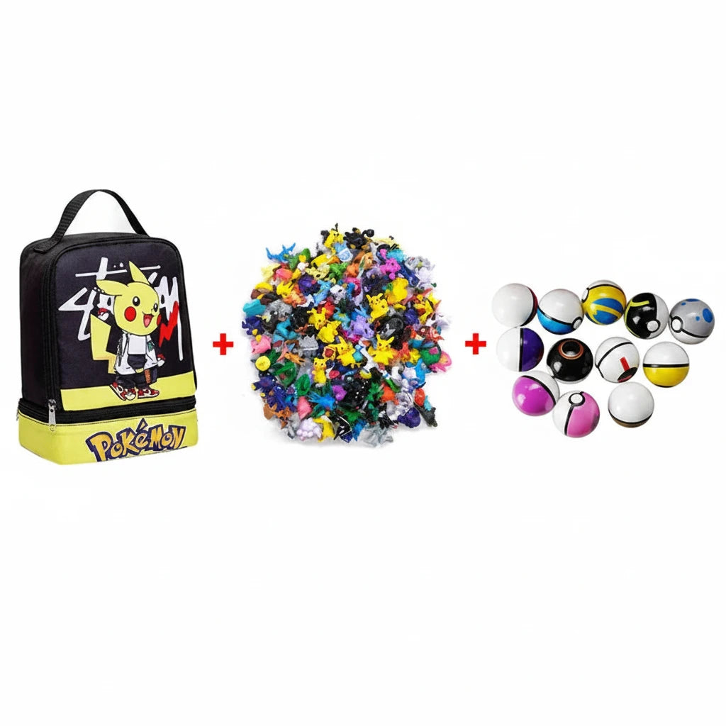 144 style Pokemon Figure with Storage Bag Monster elf ball Set Toy Pikachu Anime Action Mini Small Pokeball Child birthday Gift 6