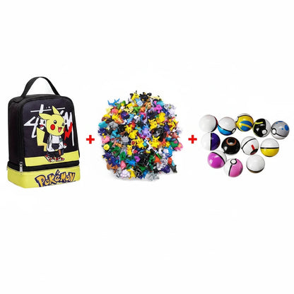 144 style Pokemon Figure with Storage Bag Monster elf ball Set Toy Pikachu Anime Action Mini Small Pokeball Child birthday Gift 6