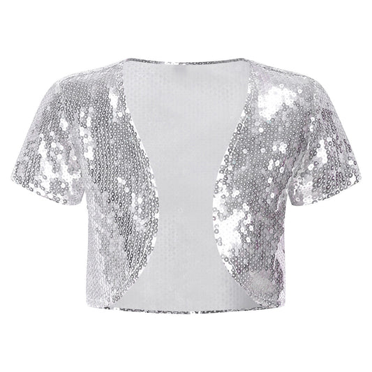 Girls Sequin Bolero Short Cardigan (Age 6-14 YRS)