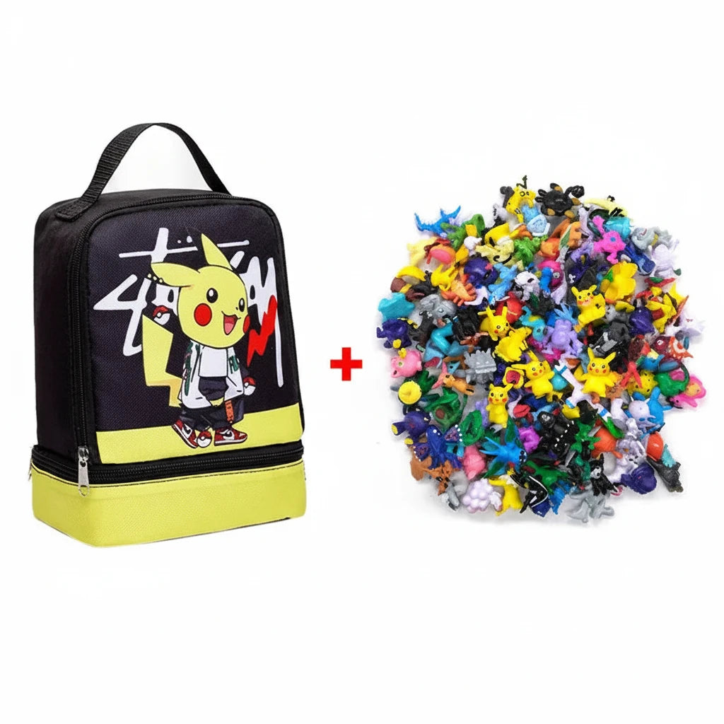 144 style Pokemon Figure with Storage Bag Monster elf ball Set Toy Pikachu Anime Action Mini Small Pokeball Child birthday Gift 3