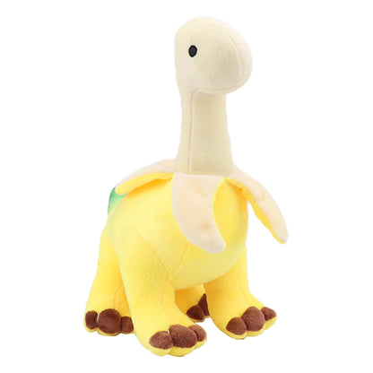 Plush Peeled Banana Brontosaurus Stuffed Toy - 28cm