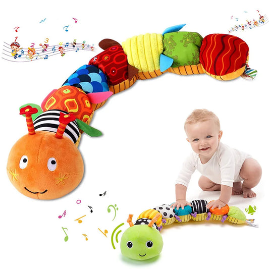 Baby Rattle Musical Caterpillar Worm Soft Plush Toy - 60CM