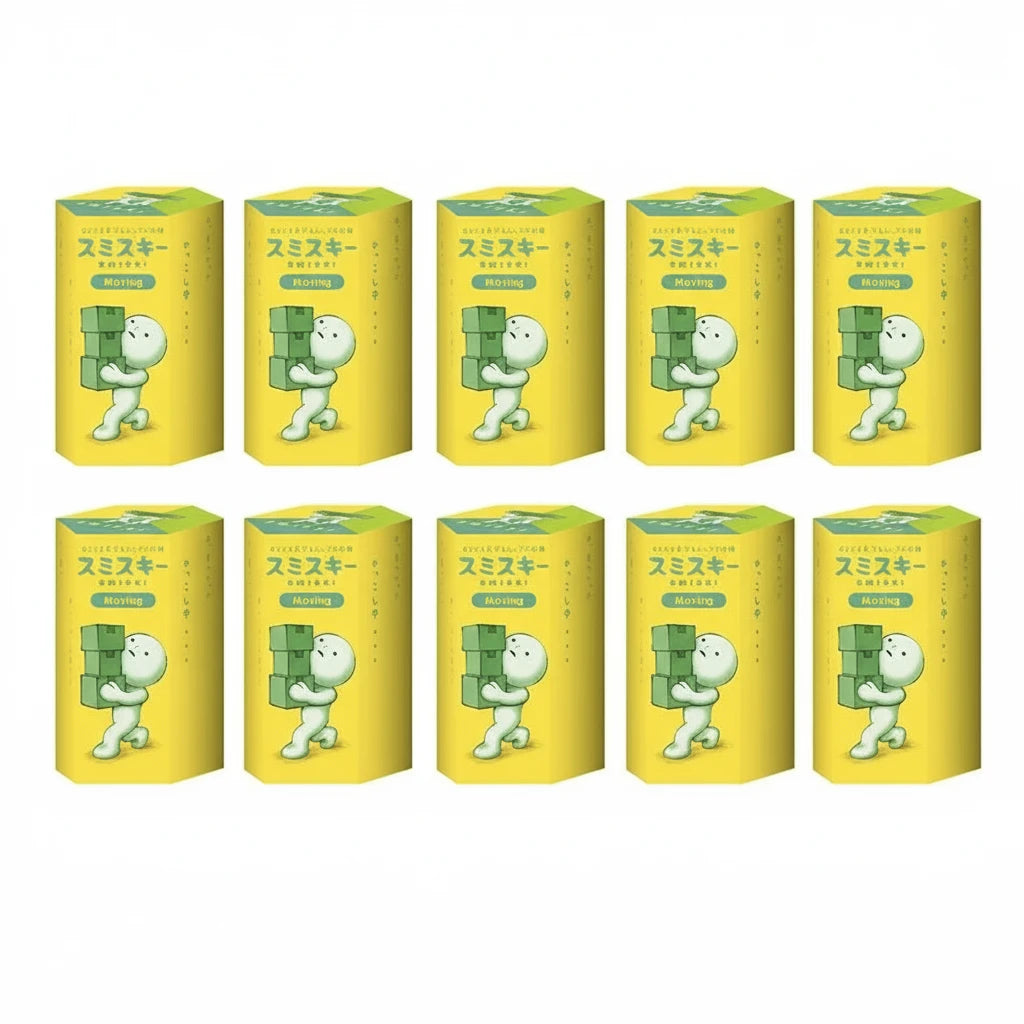 Smiski Life Worker Series – Glow-in-the-Dark Hippers Blind Box Figures | 12-Piece Tabletop Collectibles Green RANDOM 10PCS