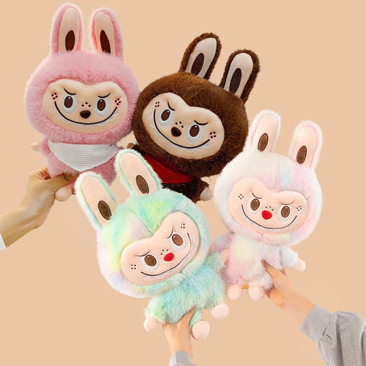 Plush Labubu Stuffed Toy & Labubu Exciting Macaron Pendant - 35cm