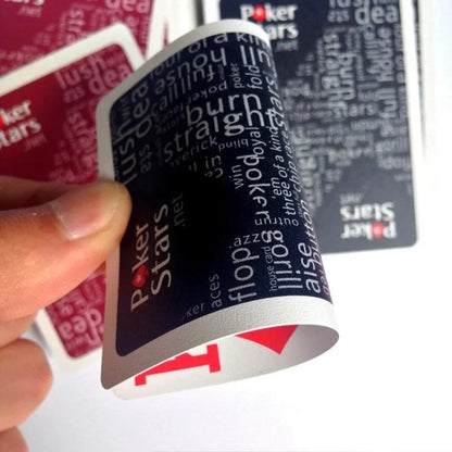 Red/Black Texas Holdem Plastic Playing Card m