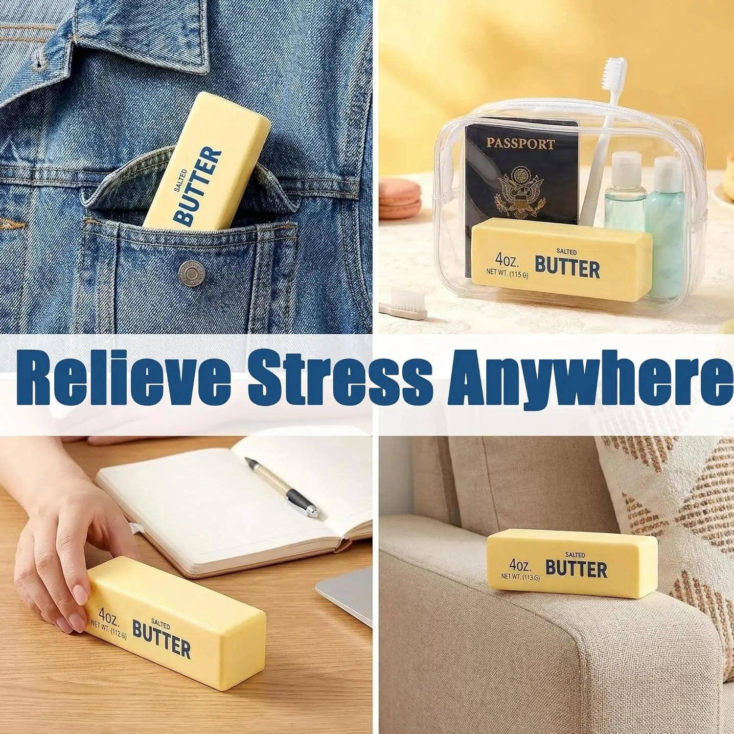 Butter Sticks Squishy Toys – Slow Rebound Sensory Stress Relief