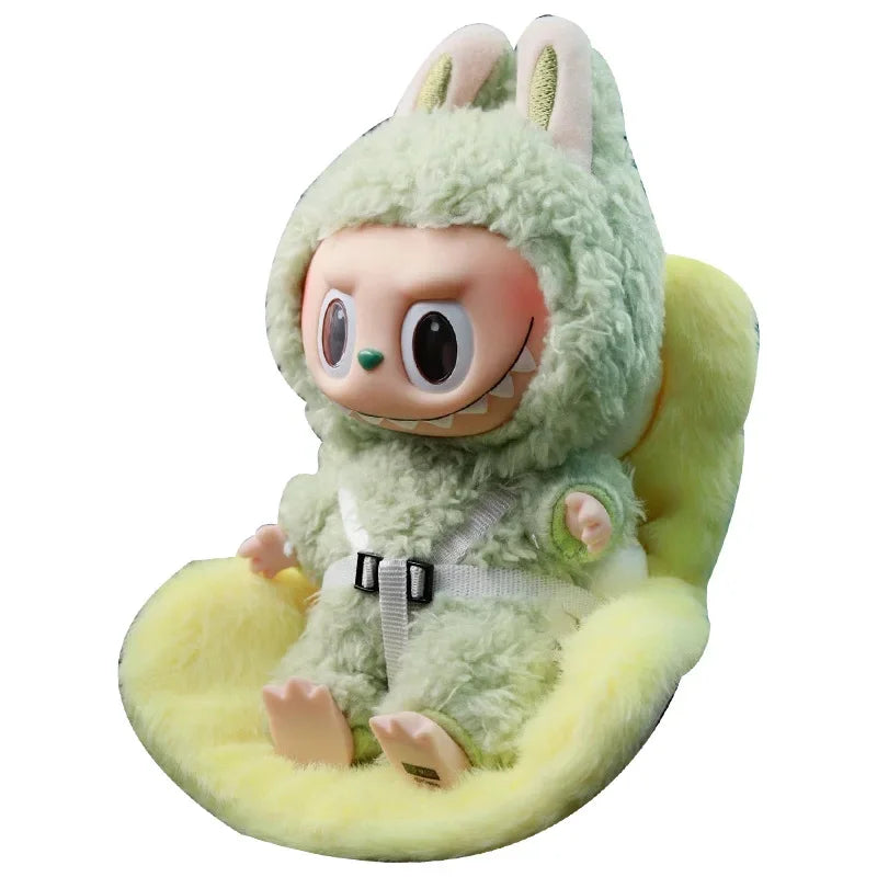 Labubu Doll Plush Car Seat 18cm