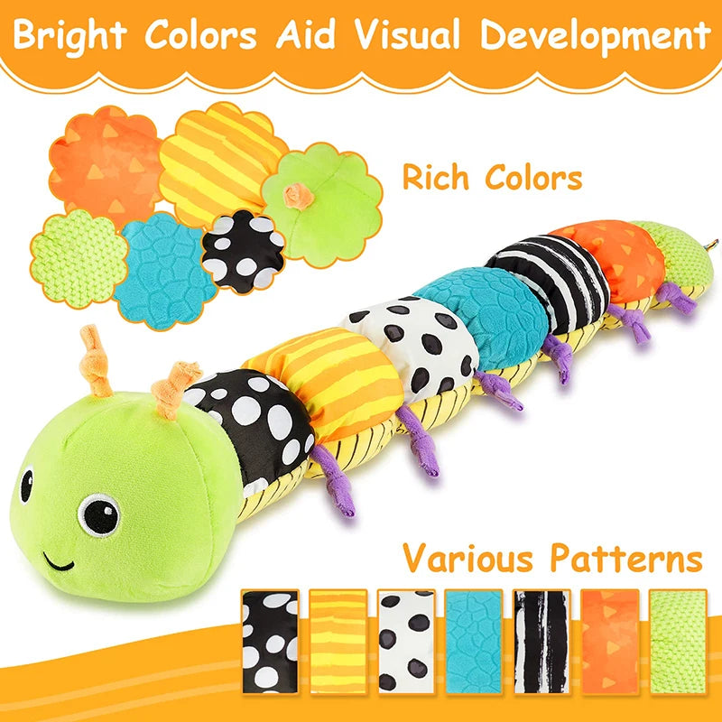 Baby Rattle Musical Caterpillar Worm Soft Plush Toy - 60CM