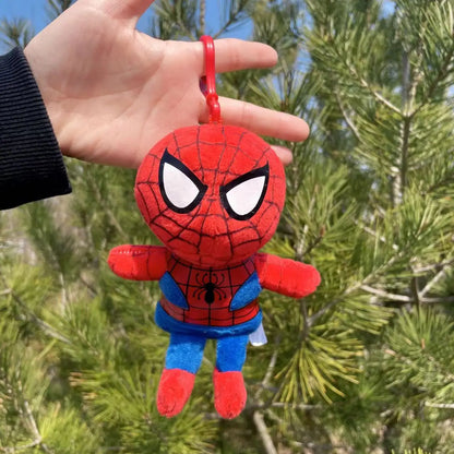 Plush Super Hero Spider-Man Superman Captain America Keychain  Stuffed Toy - 15cm