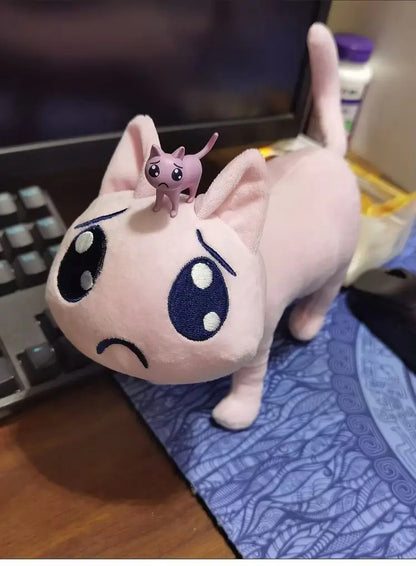 Super Cute P Cat! Needy Girl Overdose Emojis 17/28cm Bluey & Bingo Family Plush Toys Cartoon Dog Stuffed Animals Soft Plush Doll