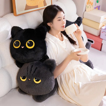 Plush Black Cat Pillow Stuffed Toy 50-90cm