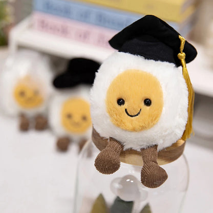 Plush Egg Graduation Stuffed Toy - 14cm