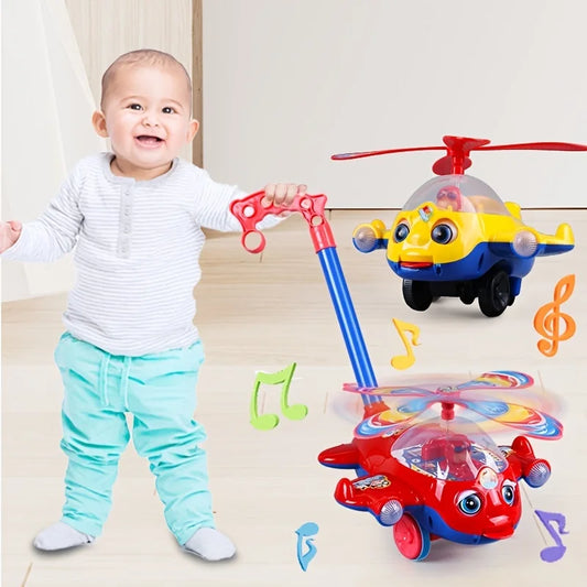 Baby Walker Push Pull Along Plane Car Toy