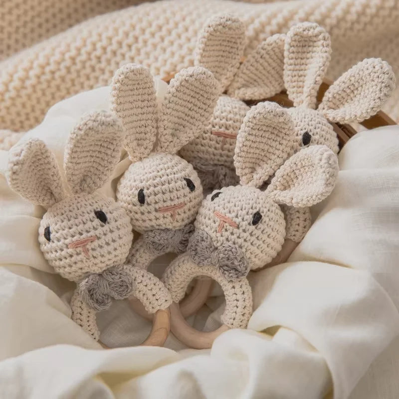 Baby Crochet Bunny Rattles
