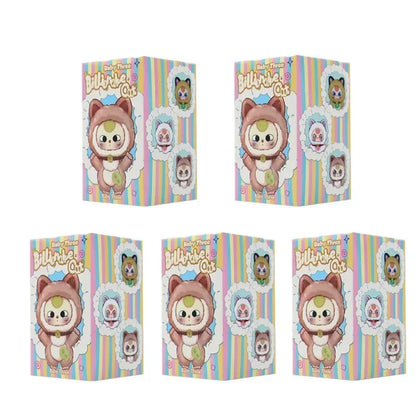 Baby Three Billionaire Lucky Cat Series – Blind Box | Cute Fortune Cat Collectible Figures Random 5pcs