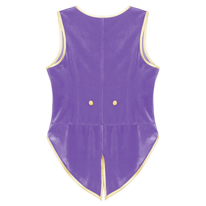 Boys Medieval Renaissance Tailcoat Vest Costume (Age 6-16YRS)