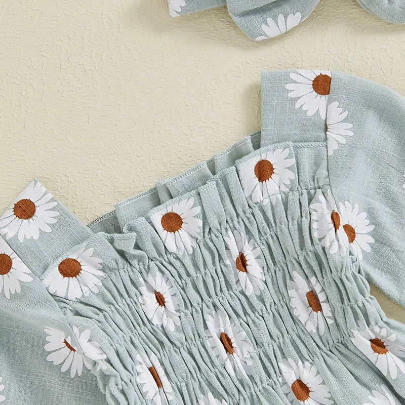 Baby Girls Daisy Romper (Age Newborn - 18M)