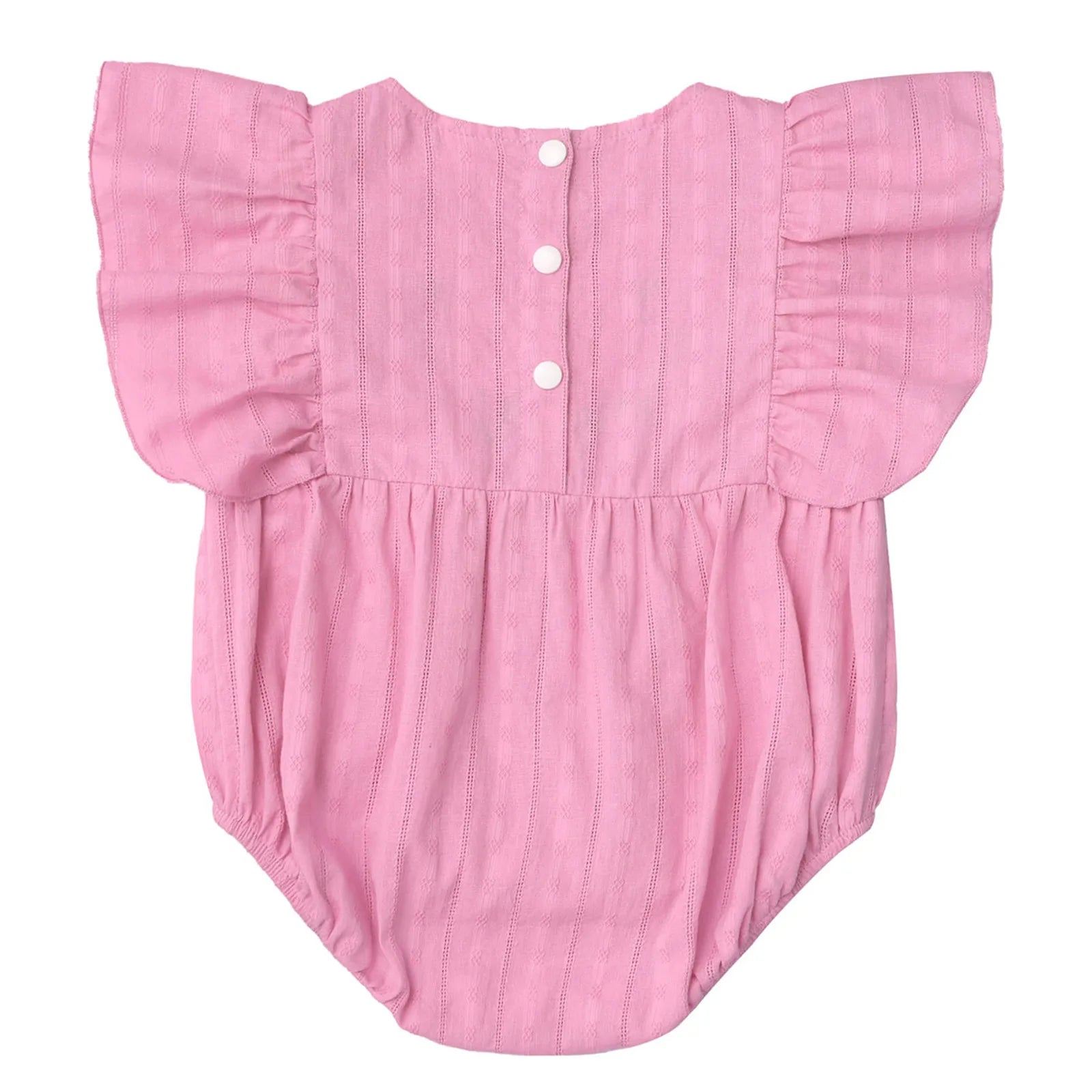Baby Girls Mexican Embroidered Ruffled Sleeves Romper (Age Newborn-24M)