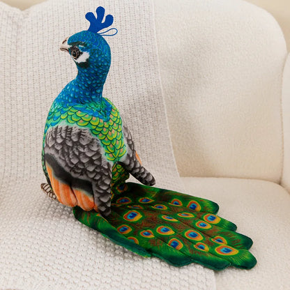 Plush Peacock Stuffed Toy - 25cm