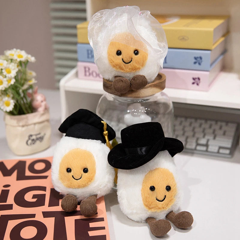 Plush Egg Graduation Stuffed Toy - 14cm
