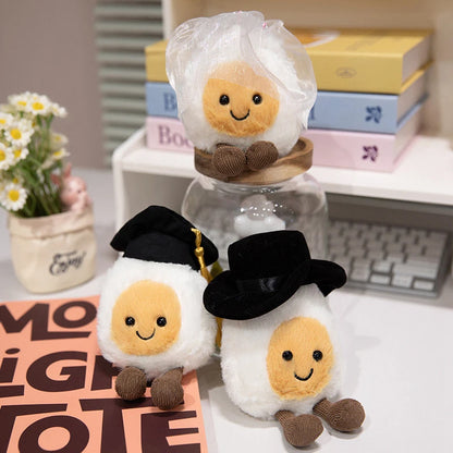 Plush Egg Graduation Stuffed Toy - 14cm