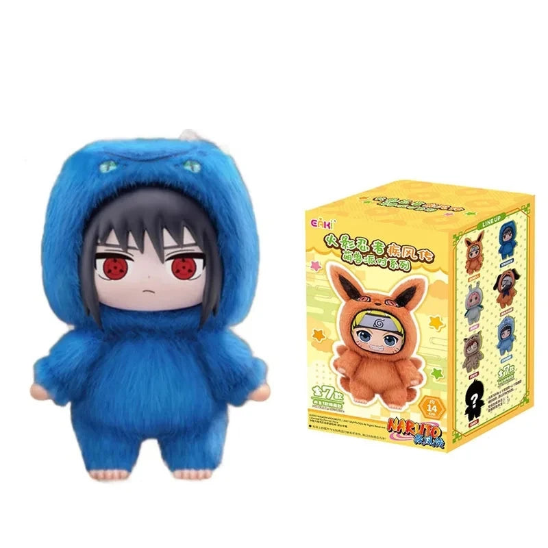 Naruto Beast Party Plush Keychain Blind Box, With box 4