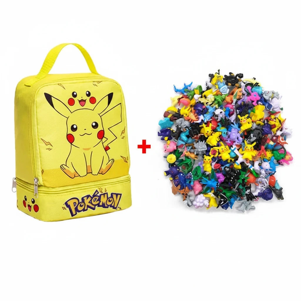 144 style Pokemon Figure with Storage Bag Monster elf ball Set Toy Pikachu Anime Action Mini Small Pokeball Child birthday Gift 1