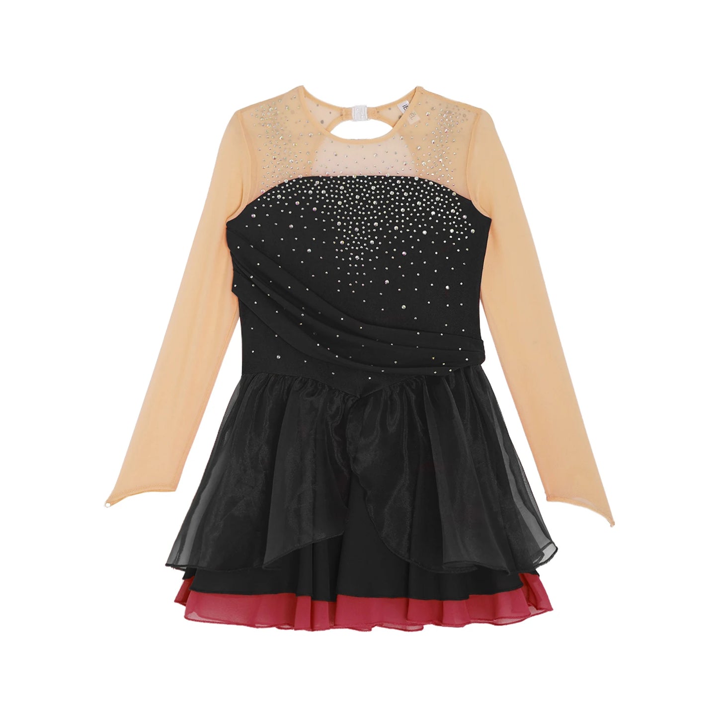 Girls Ballet Dance Rhinestone Long Sleeve Gymnastics Leotard (Age 6-16 YRS)