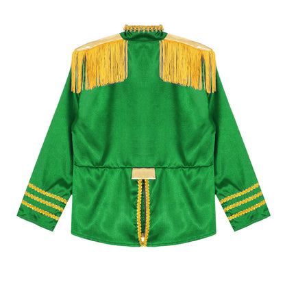Girls 60s Retro Band Musician Costume Tassel Jacket (Age 6-16 YRS)